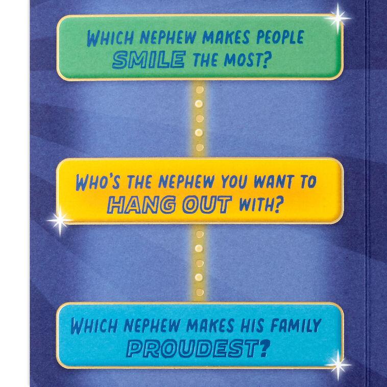 Hallmark Nephew Trivia Birthday Card