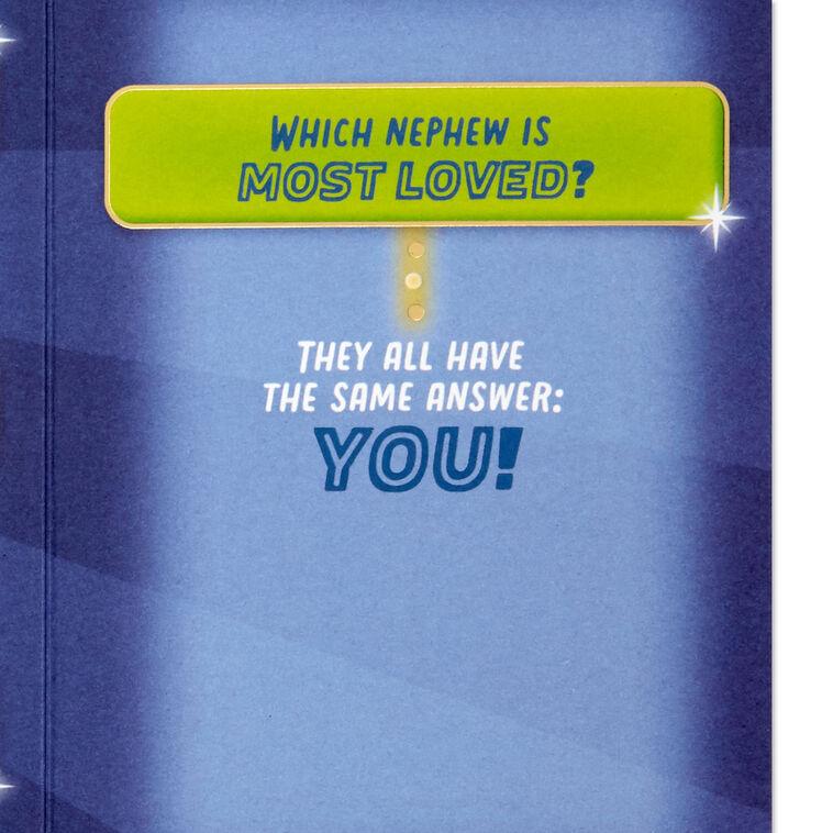 Hallmark Nephew Trivia Birthday Card