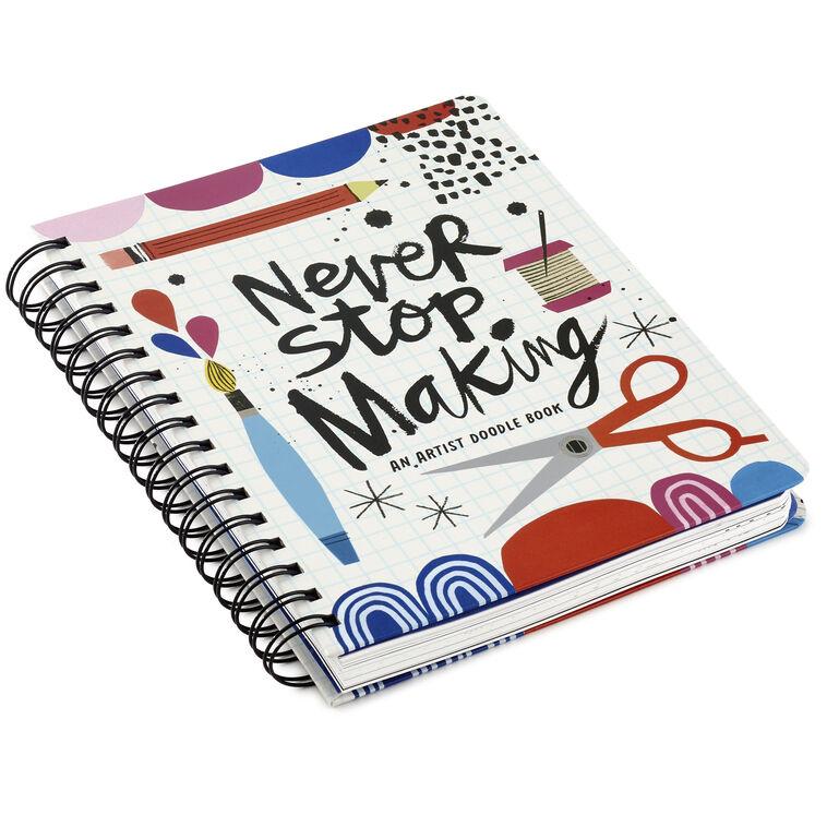hallmark Never Stop Making Artist Doodle Book