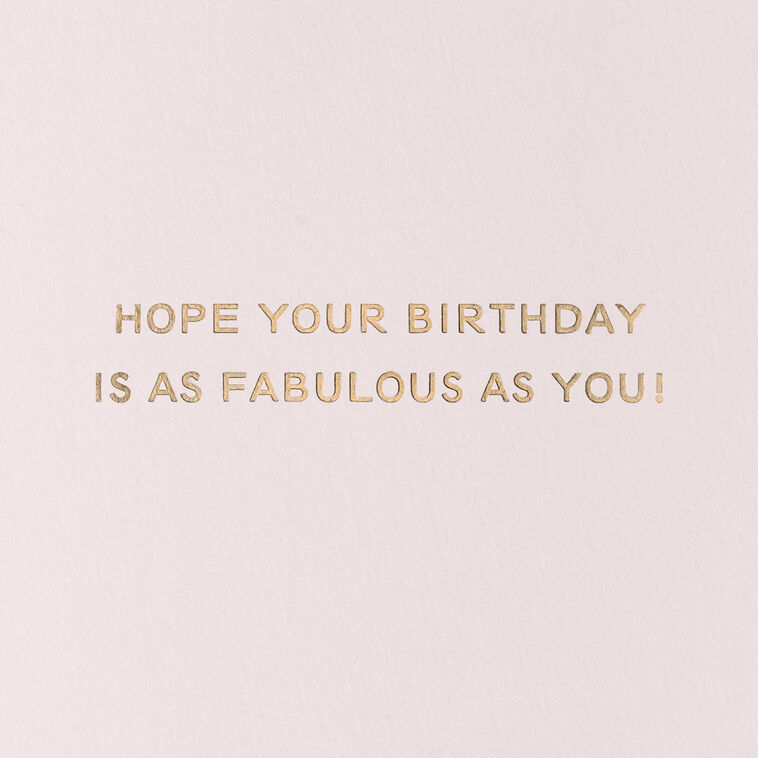 Hallmark Never Too Much Sparkle Birthday Card