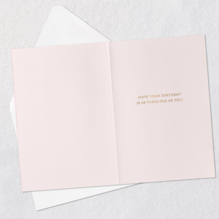 Hallmark Never Too Much Sparkle Birthday Card