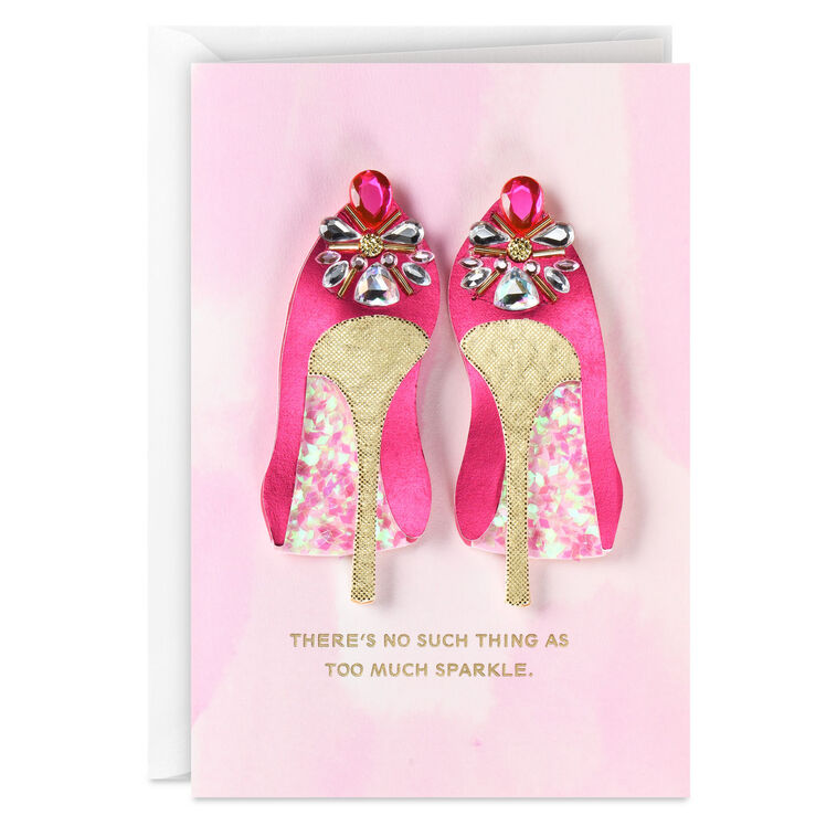 hallmark Never Too Much Sparkle Birthday Card