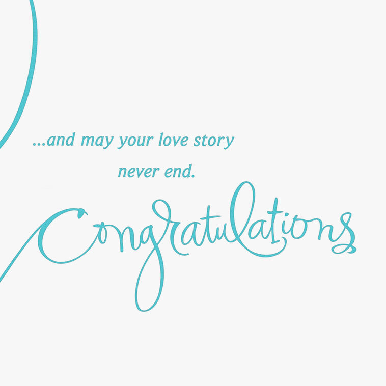 Hallmark Neverending Love Story Wedding Card