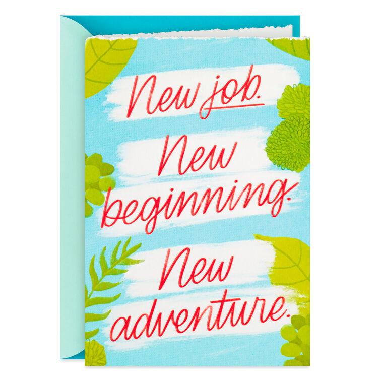 hallmark New Adventure New Beginning New Job Card