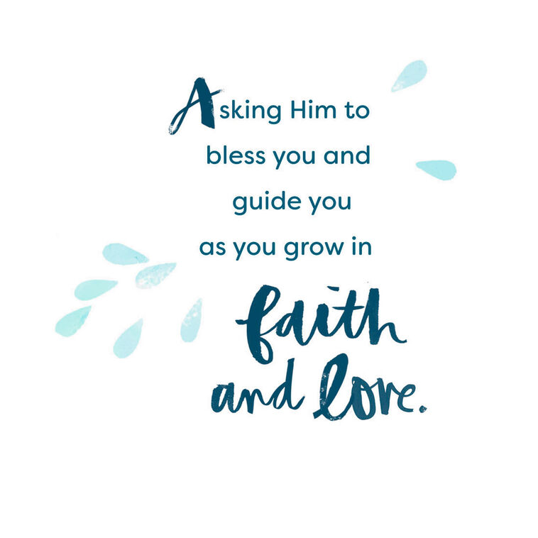 Hallmark New Beginnings Religious Baptism Card