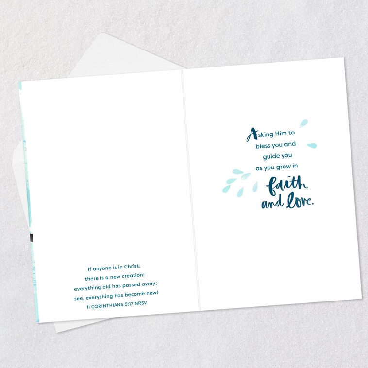 Hallmark New Beginnings Religious Baptism Card