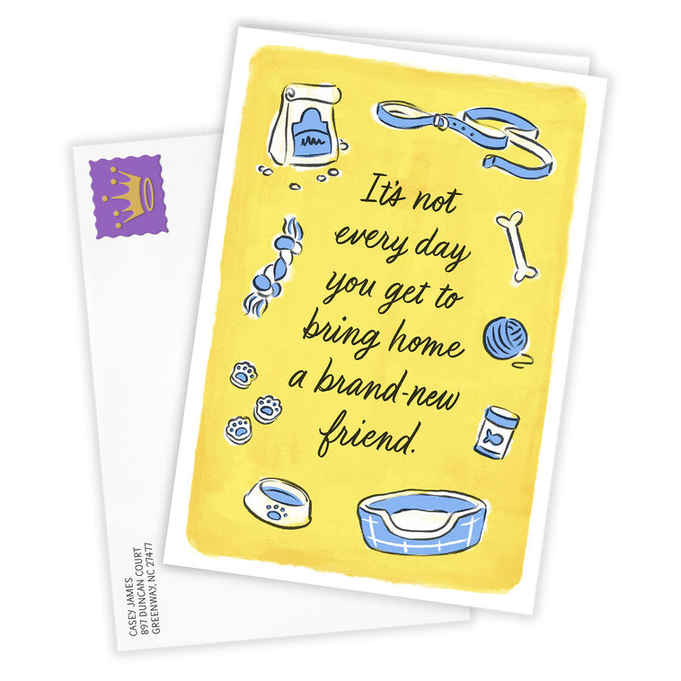 Hallmark New Dog Custom Congratulations Card