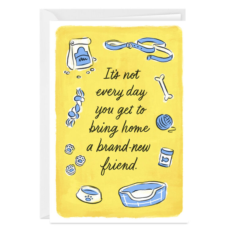 hallmark New Dog Custom Congratulations Card