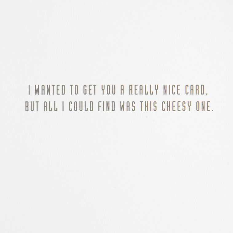 Hallmark Nice And Cheesy Funny Birthday Card
