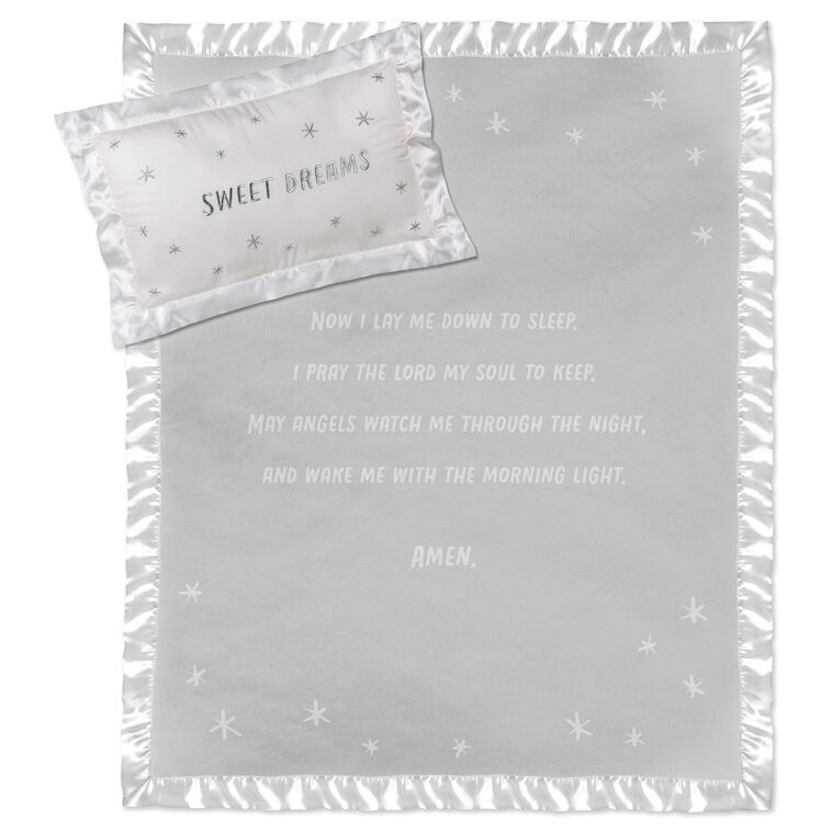 Hallmark Nighttime Prayer Pillow And Blanket Set