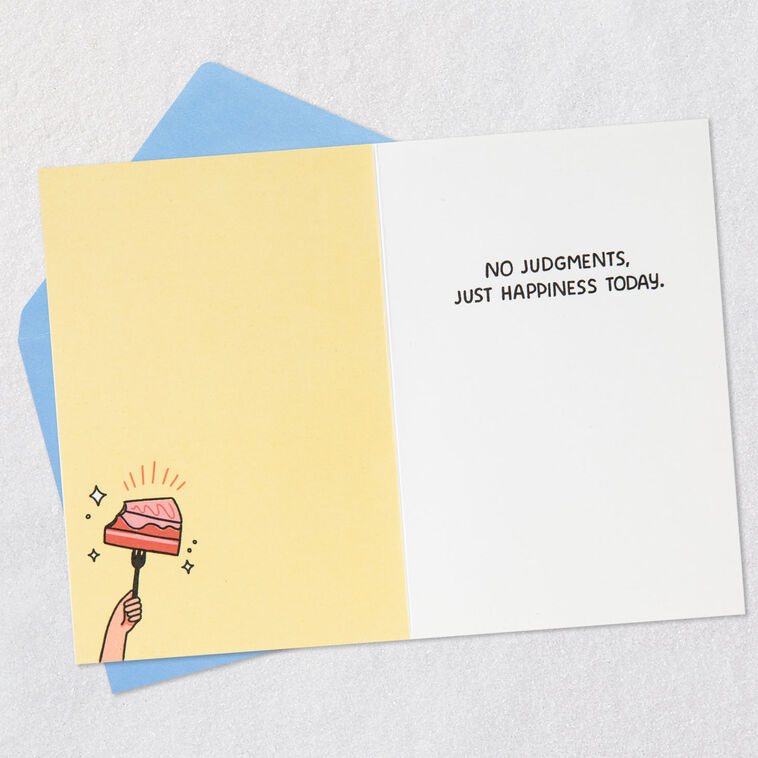 Hallmark No Judgement Funny Birthday Card