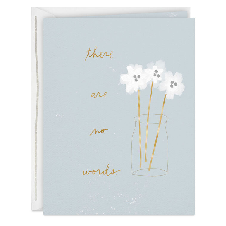 hallmark No Words Only Love Sympathy Card
