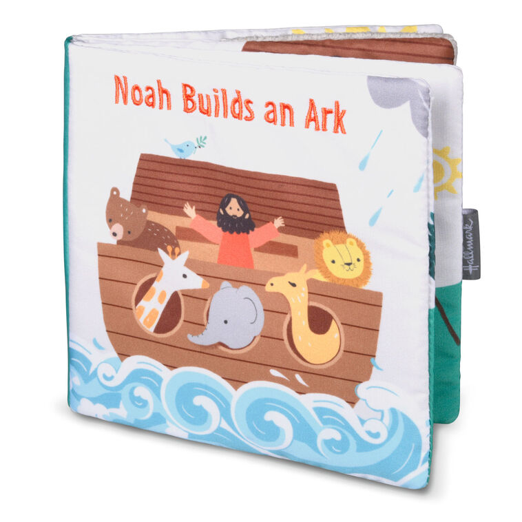 hallmark Noah Builds an Ark Plush Cloth Baby Book
