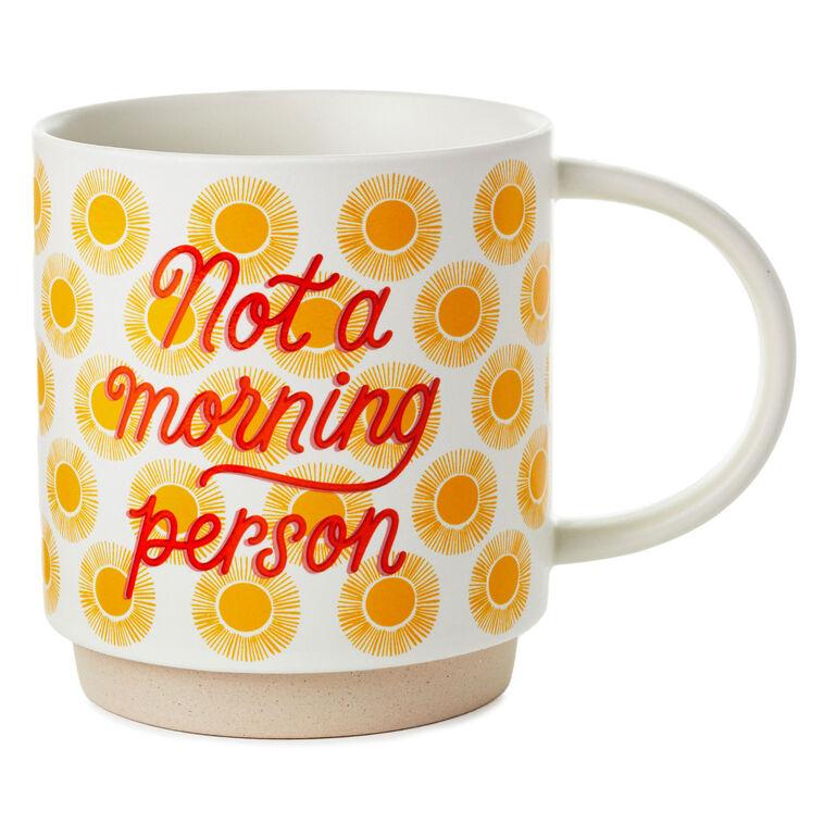 hallmark Not a Morning Person Funny Mug 16 oz