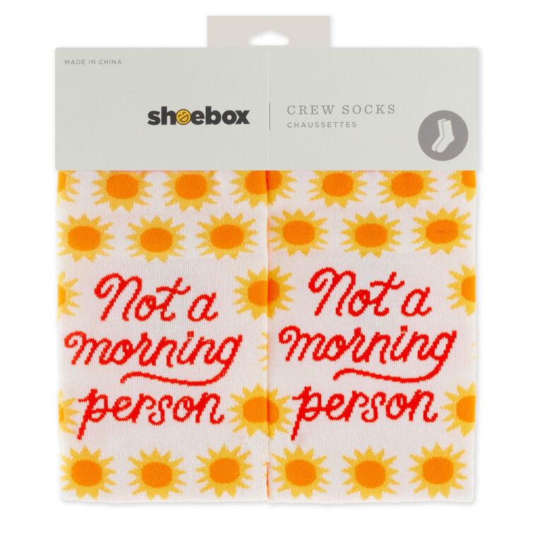 Hallmark Not A Morning Person Novelty Crew Socks