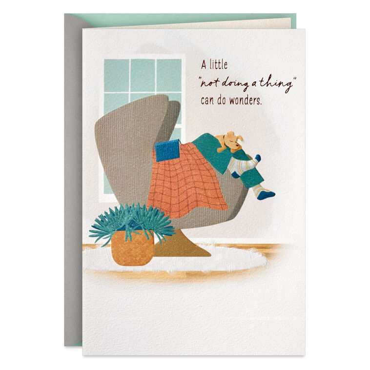 hallmark Not Doing a Thing Get Well Card