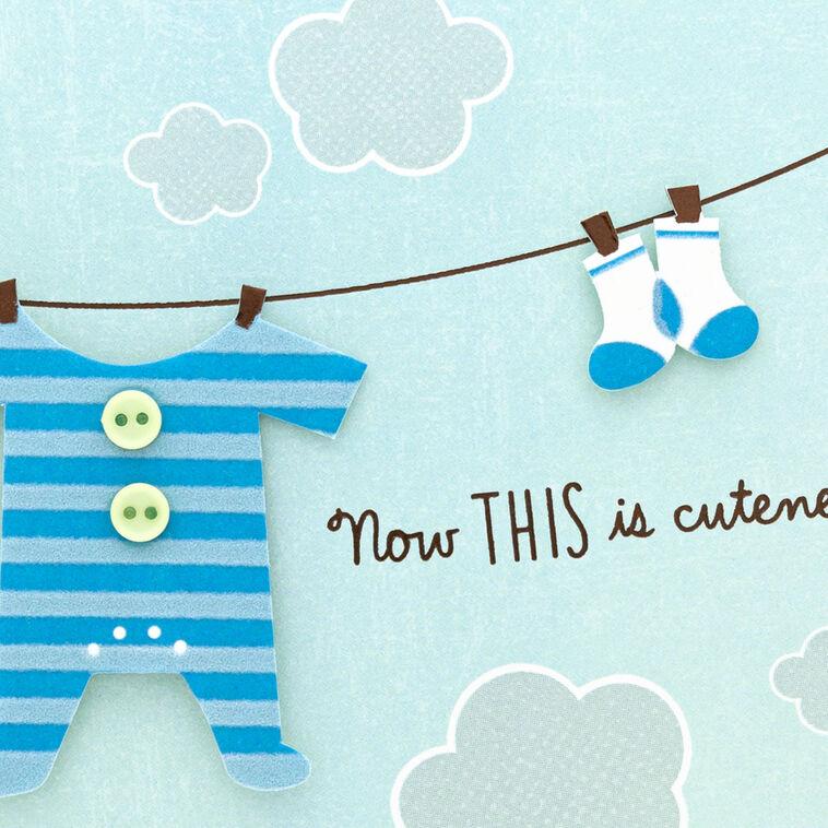 Hallmark Now This Is Cuteness New Baby Boy Card