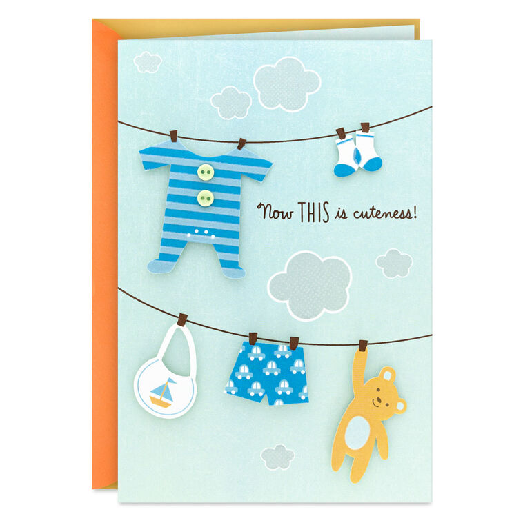 hallmark Now This Is Cuteness New Baby Boy Card