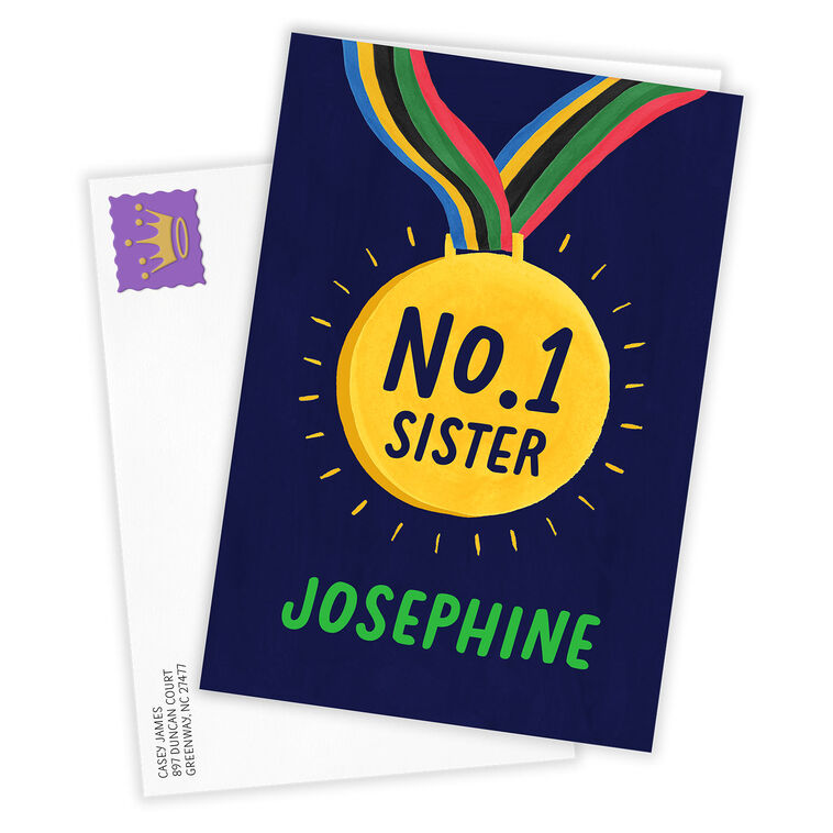 Hallmark Number 1 Medal Custom Celebration Card