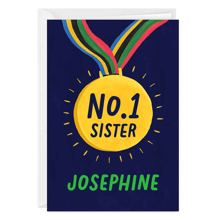 hallmark Number 1 Medal Custom Celebration Card
