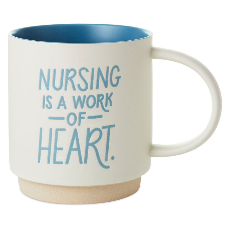 hallmark Nursing Is a Work of Heart Mug 16 oz
