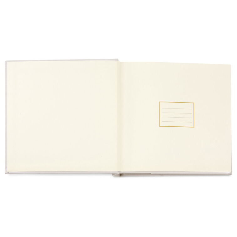 Hallmark Oh Baby Gray Linen Textured Photo Album
