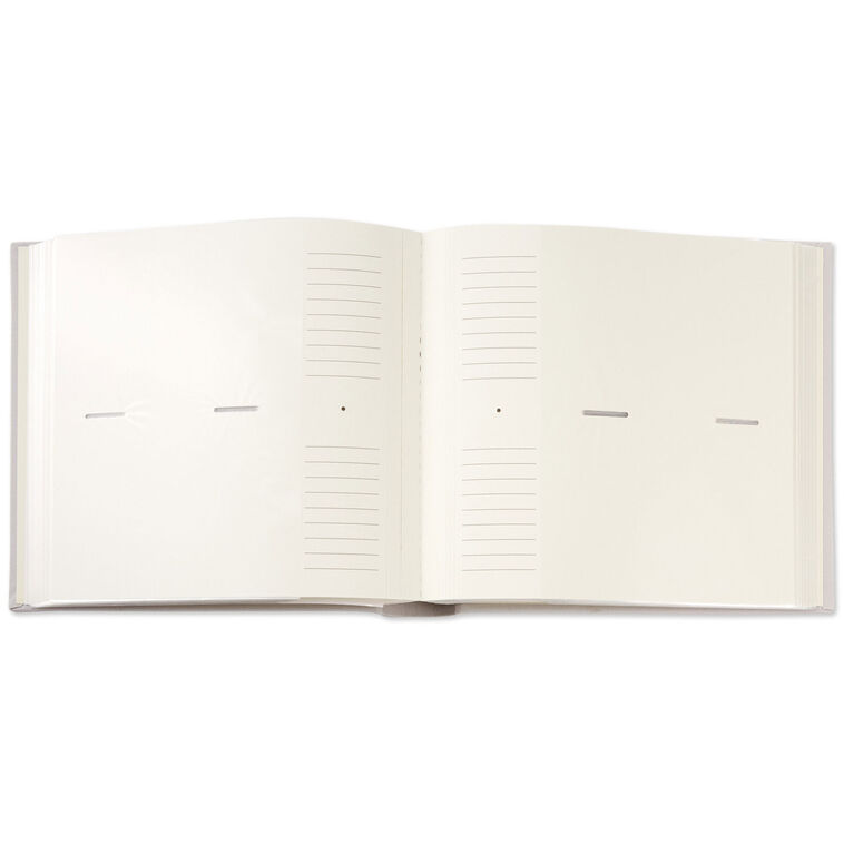 Hallmark Oh Baby Gray Linen Textured Photo Album