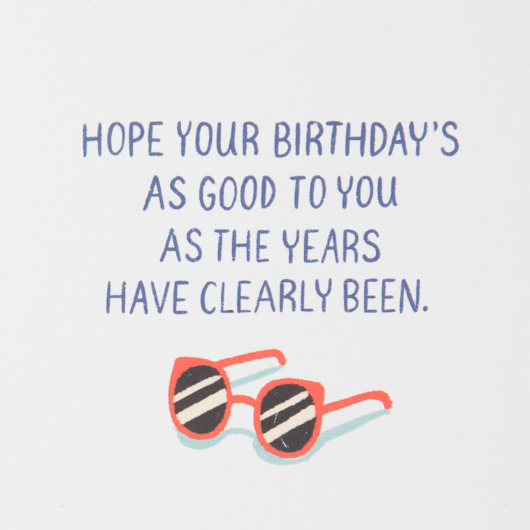 Hallmark Old And Wrinkly Pug Funny Birthday Card