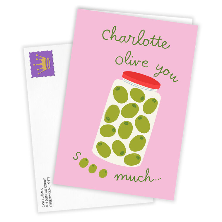 Hallmark Olive You So Much Custom Love Card