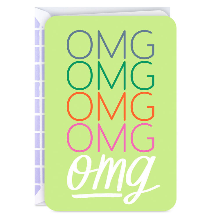 hallmark OMG Congratulations Card