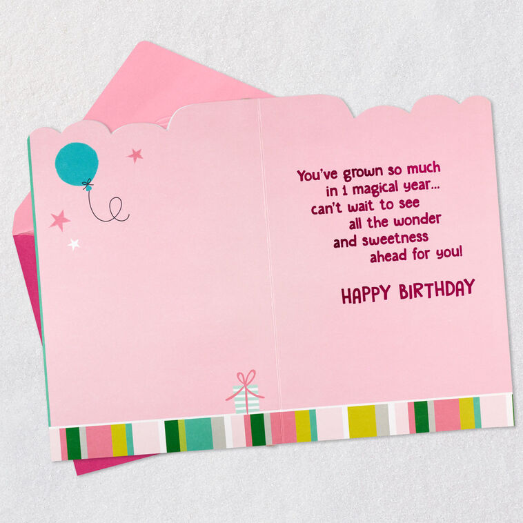 Hallmark One Magical Year 1st Birthday Card