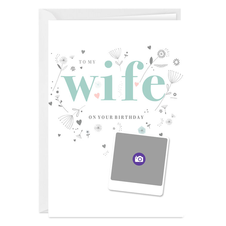 Hallmark One-of-a-Kind Wife Custom Birthday Card