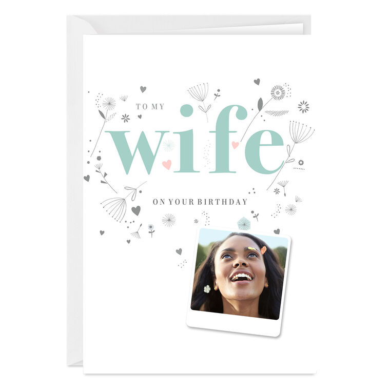 hallmark One-of-a-Kind Wife Custom Birthday Card