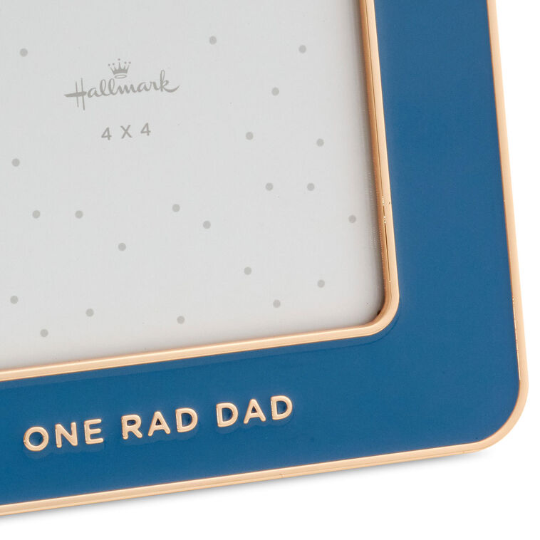 Hallmark One Rad Dad Blue Enamel Picture Frame 4x4