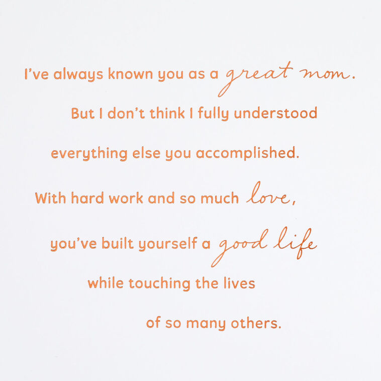 Hallmark One Strong Woman Birthday Card For Mom