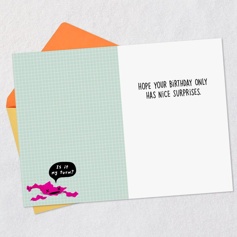 Hallmark Only Nice Surprises Funny Birthday Card