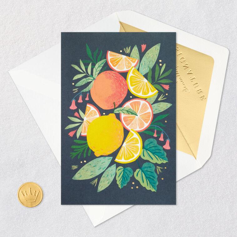 Hallmark Oranges And Lemons Blank Card