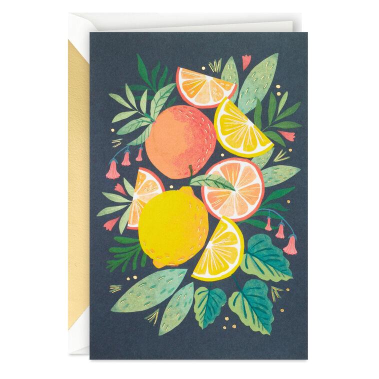 hallmark Oranges and Lemons Blank Card