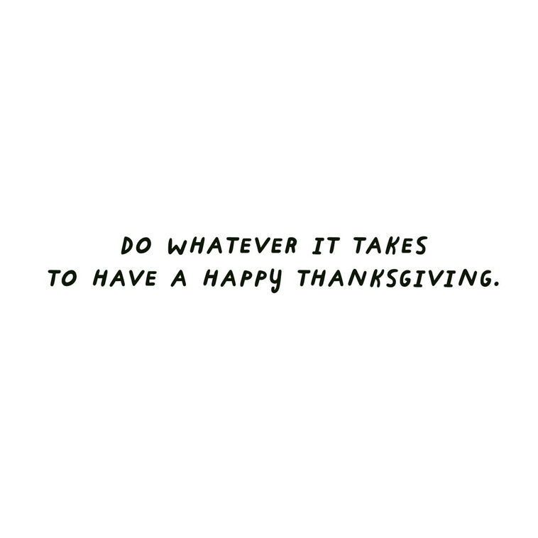 Hallmark Order Pizza Funny Thanksgiving Card
