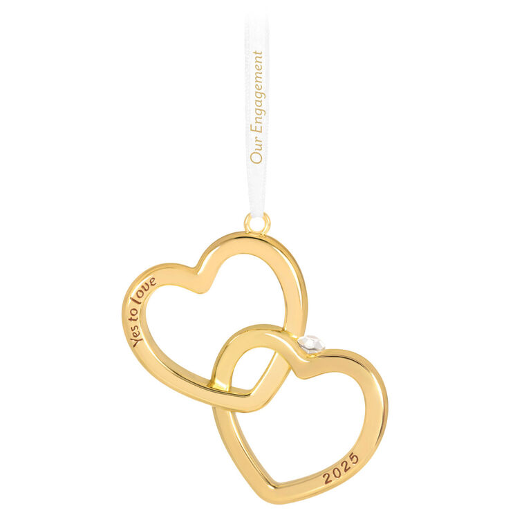 hallmark Our Engagement 2025 Metal Ornament