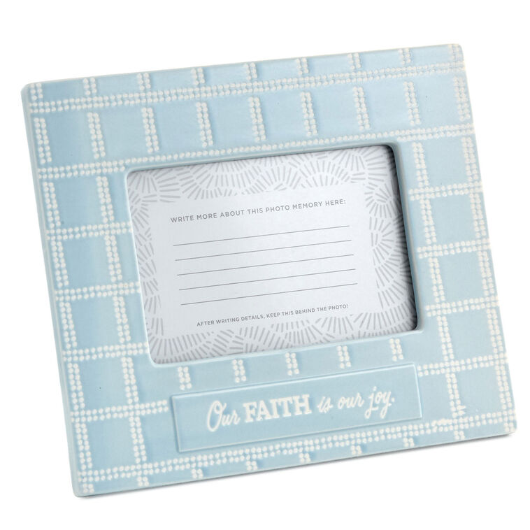 hallmark Our Faith Is Our Joy Picture Frame 4x6