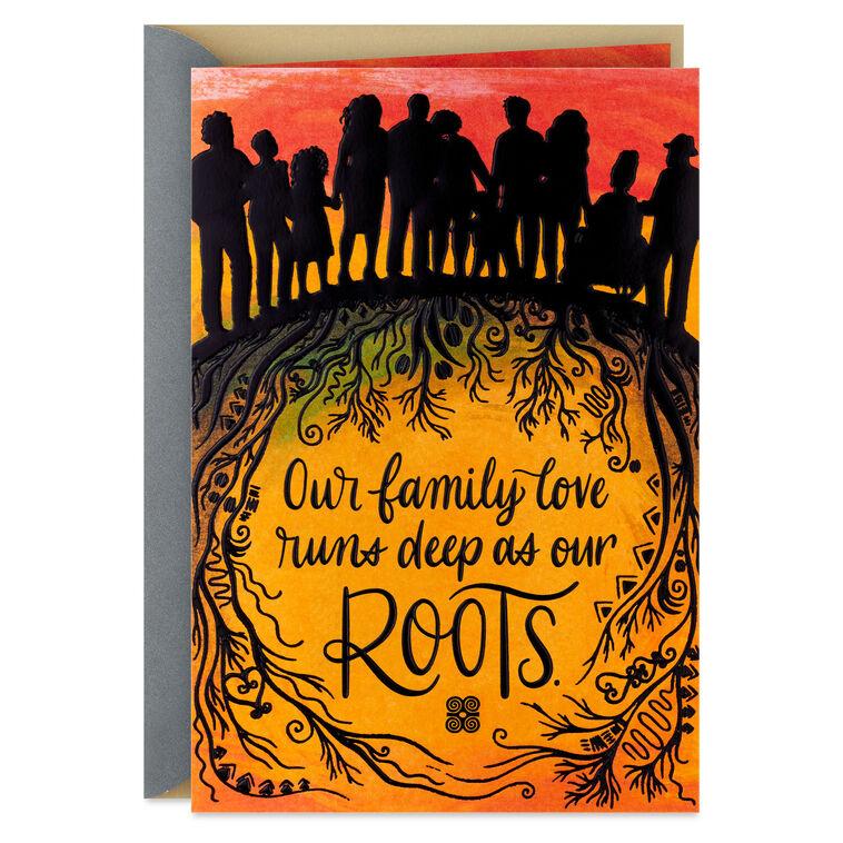 hallmark Our Family Love and Roots Run Deep Card
