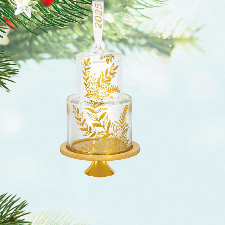Hallmark Our Sweet Beginning 2025 Glass Ornament