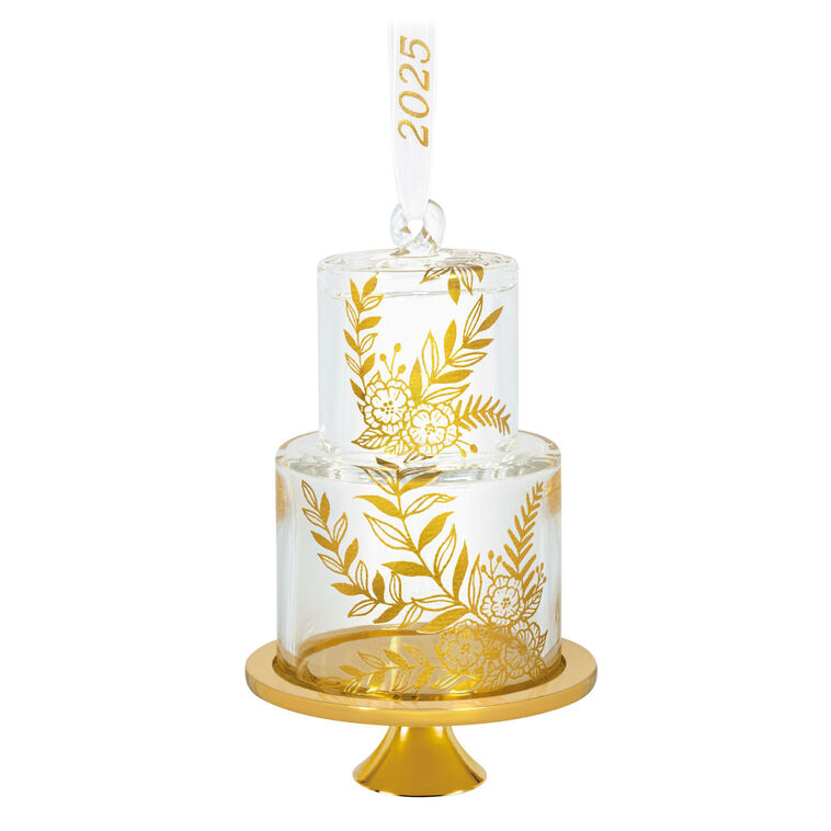 hallmark Our Sweet Beginning 2025 Glass Ornament