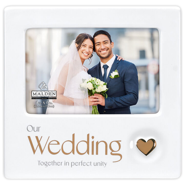 hallmark Our Wedding Ceramic Picture Frame 4x6