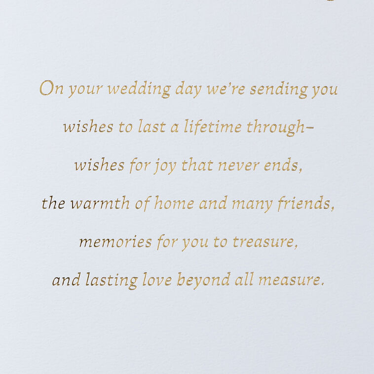 Hallmark Our Wish For You Wedding Card From Us