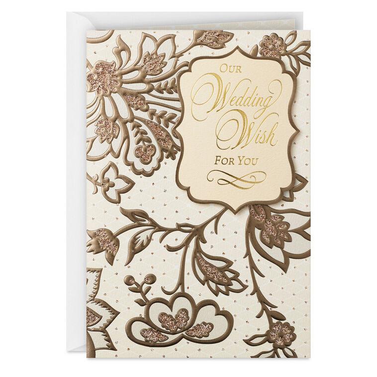hallmark Our Wish for You Wedding Card From Us