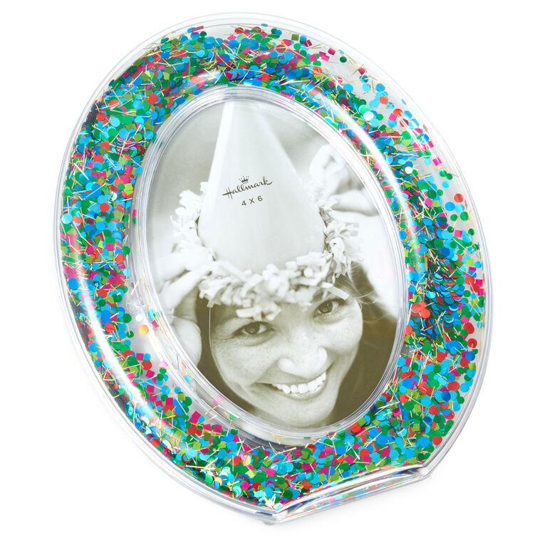 Hallmark Oval Confetti-Filled Picture Frame 4x6