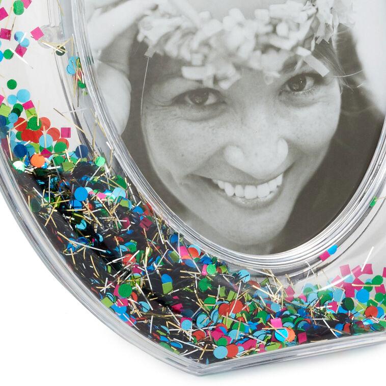 Hallmark Oval Confetti-Filled Picture Frame 4x6