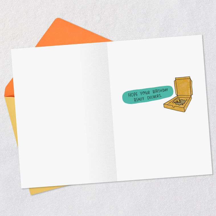 Hallmark Overly Personal Pizza Funny Birthday Card